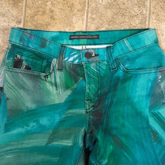 J Brand Christopher Kane Abstract Skinny Jeans. - Picture 3 of 8